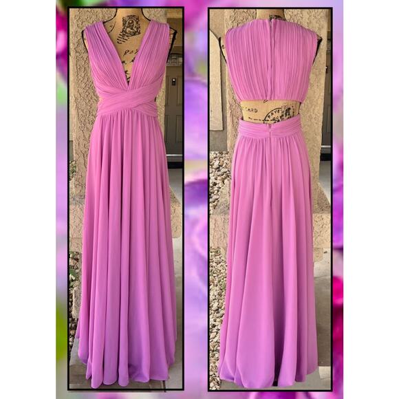 Lulus Lilac Cutout Vivid Imagination Maxi Dress Size Varies - Picture 5 of 13